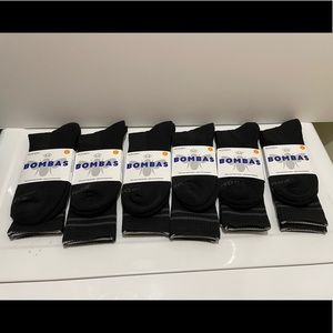 Bombas Mid Calf Medium Honeycomb Socks NWT set of 6 Size L